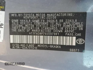 2006 Toyota Solara SE with VIN 4T1FA38P76U097981, listed as a Copart auction lot 76045454 with 161,822 mi miles and Salvage Title. Bid and sale history available at DreamBid. Image 12.