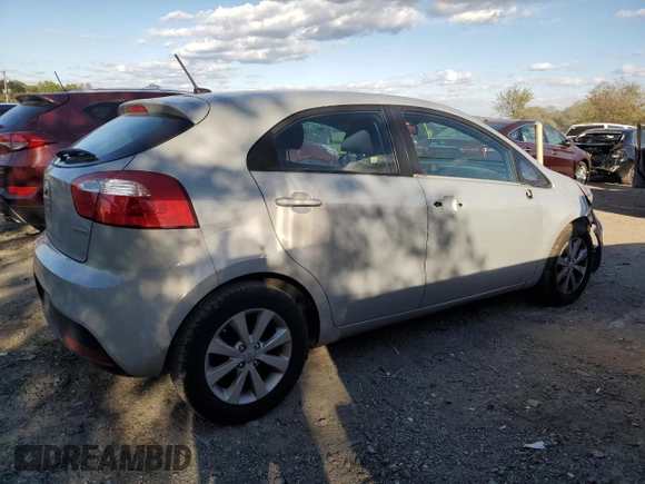 2014 Kia Rio EX with VIN KNADN5A35E6323017, listed as a Copart auction lot 75566694 with 117,996 mi miles and Salvage Title. Bid and sale history available at carsss.com. Image 3.