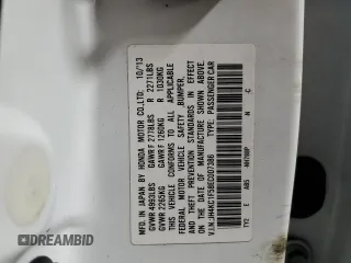 2014 Acura RLX Tech Pkg with VIN JH4KC1F58EC007386, listed as a Copart auction lot 85366634 with 124,832 mi miles and Salvage Title. Bid and sale history available at carsss.com. Image 13.