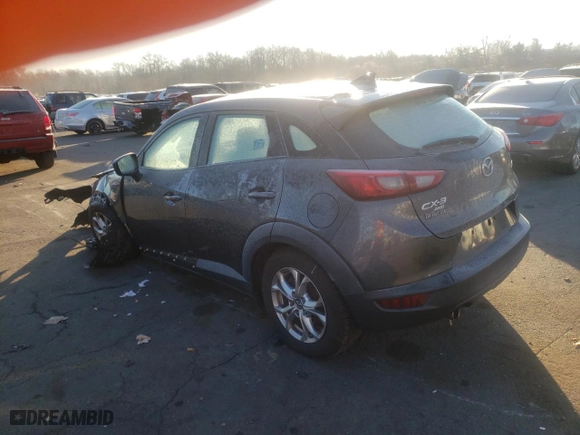 2017 Mazda CX-3 Sport with VIN JM1DKFB75H0158175, listed as a Copart auction lot 82988624 with 0 mi miles and Salvage Title. Bid and sale history available at carsss.com. Image 2.