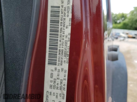 2007 Jeep Wrangler Unlimited Sahara z VIN 1J8GB59107L203053, wystawiony jako Copart lot #66549364 z przebiegiem Nie podano mil oraz Szkoda całkowita • Salvage title. Historia ofert i sprzedaży dostępna na DreamBid. Obrazek 13.