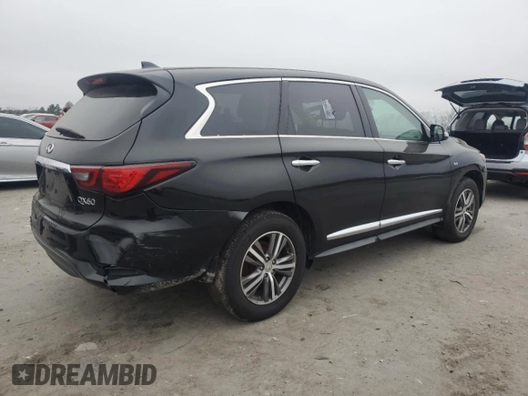 2019 Infiniti QX60 Luxe with VIN 5N1DL0MMXKC566279, listed as a Copart auction lot 48209385 with 251,448 mi miles and Clean title. Bid and sale history available at DreamBid. Image 3.