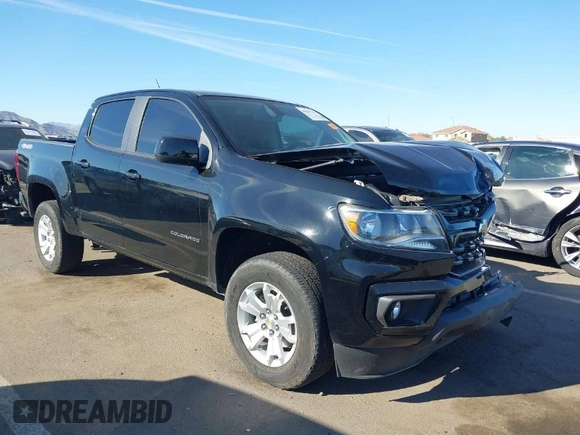 2022 Chevrolet Colorado 4WD LT with VIN 1GCGTCEN9N1237468, listed as a IAAI auction lot 41819949 with 42,145 mi miles and . Bid and sale history available at DreamBid. Image 1.