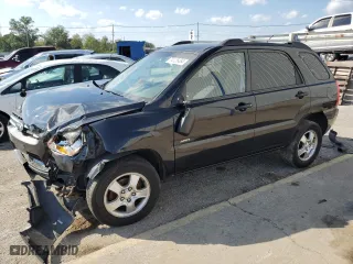 2007 Kia Sportage LX with VIN KNDJE724377395940, listed as a Copart auction lot 74125454 with 111,819 mi miles and Non Repairable. Bid and sale history available at carsss.com. Image 1.