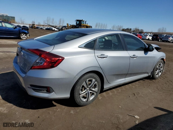 2017 Honda Civic Sedan LX with VIN 2HGFC2F51HH011839, listed as a Copart auction lot 50309185 with 141,479 mi miles and Salvage Title. Bid and sale history available at carsss.com. Image 3.