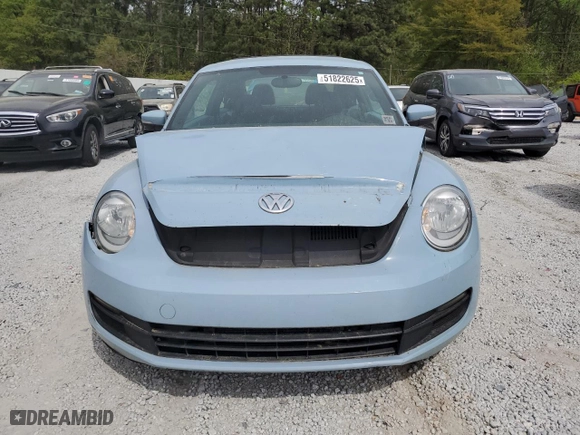 2012 Volkswagen Beetle 2.5L with VIN 3VWJX7AT3CM638565, listed as a Copart auction lot 51822625 with 214,341 mi miles and Salvage Title. Bid and sale history available at carsss.com. Image 5.