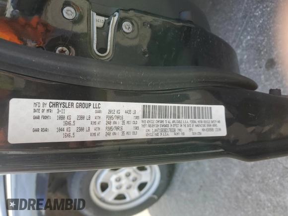 2011 Jeep Patriot Sport z VIN 1J4NT1GB3BD178338, wystawiony jako Copart lot #49590505 z przebiegiem 109 473 mil mil oraz Szkoda całkowita • Salvage title. Historia ofert i sprzedaży dostępna na DreamBid. Obrazek 15.