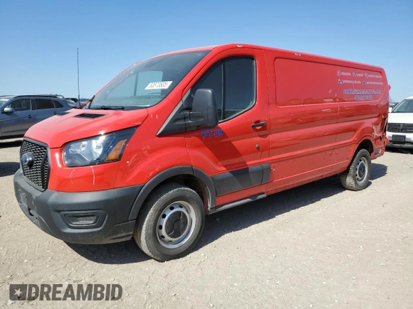 2023 Ford Transit Cargo with VIN 1FTBR1Y8XPKA49705, listed as a Copart auction lot 50873805 with 31,134 mi miles and Salvage Title. Bid and sale history available at carsss.com. Image 1.