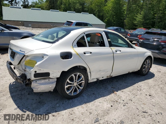 2017 Mercedes-Benz C 300 z VIN 55SWF4KBXHU205481, wystawiony jako Copart lot #57291005 z przebiegiem 75 158 mil mil oraz Szkoda całkowita • Salvage title. Historia ofert i sprzedaży dostępna na DreamBid. Obrazek 3.