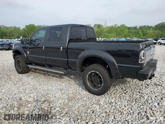 2015 Ford F-250 Lariat with VIN 1FT7W2BT4FEA24992, listed as a Copart auction lot 57040065 with 151,573 mi miles and Salvage title. Bid and sale history available at DreamBid. Image 2.