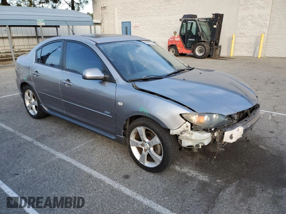 2006 Mazda 3 s with VIN JM1BK324761412942, listed as a Copart auction lot 84281714 with 198,645 mi miles and Salvage Title. Bid and sale history available at DreamBid. Image 4.