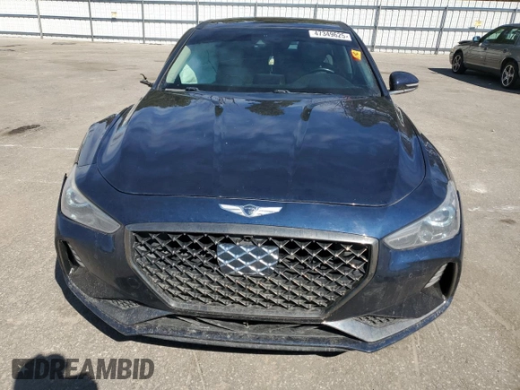 2019 Genesis G70 Advanced with VIN KMTG34LA4KU012313, listed as a Copart auction lot 47349625 with 158,507 mi miles and Salvage title. Bid and sale history available at DreamBid. Image 5.