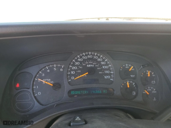 2003 Chevrolet Silverado 1500 Work Truck with VIN 2GCEC19X331250599, listed as a Copart auction lot 46115625 with 196,866 mi miles and Salvage Title. Bid and sale history available at carsss.com. Image 9.