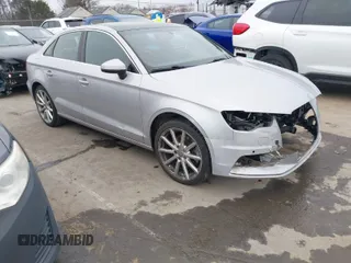 2015 Audi A3 1.8T Premium Plus with VIN WAUCCGFFXF1020409, listed as a IAAI auction lot 41534468 with 116,708 mi miles. Bid and sale history available at carsss.com. Image 1.