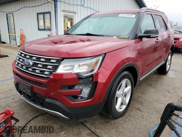 2017 Ford Explorer XLT z VIN 1FM5K8D8XHGB51165, wystawiony jako Copart lot #51475445 z przebiegiem 85 422 mil mil oraz Szkoda całkowita • Salvage title. Historia ofert i sprzedaży dostępna na DreamBid. Obrazek 1.