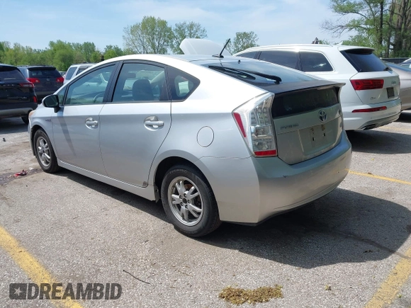 2011 Toyota Prius I with VIN JTDKN3DU7B5304554, listed as a IAAI auction lot 42099196 with 198,068 mi miles. Bid and sale history available at carsss.com. Image 3.