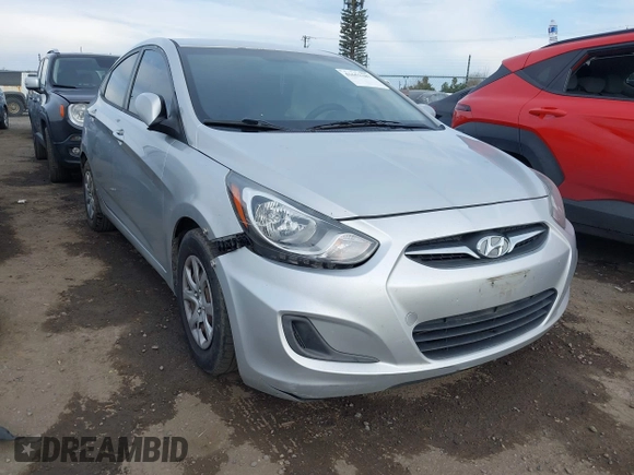 2013 Hyundai Accent GLS with VIN KMHCT4AE6DU481193, listed as a IAAI auction lot 41652387 with 148,420 mi miles. Bid and sale history available at carsss.com. Image 1.