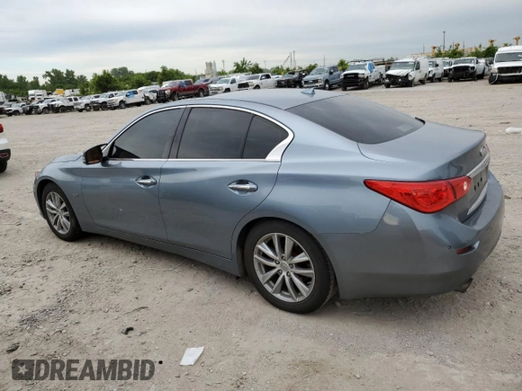 2017 Infiniti Q50 Signature Edition with VIN JN1EV7APXHM730064, listed as a Copart auction lot 58155405 with 93,425 mi miles and Salvage title. Bid and sale history available at DreamBid. Image 2.