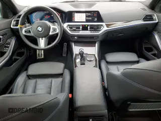 2020 BMW 3 Series M340i with VIN 3MW5U7J08L8B35753, listed as a Copart auction lot 86742584 with 21,055 mi miles and Salvage Title. Bid and sale history available at carsss.com. Image 8.