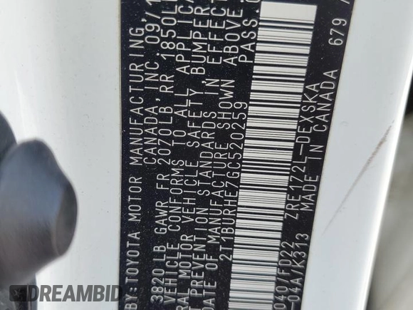 2016 Toyota Corolla L z VIN 2T1BURHE7GC520259, wystawiony jako Copart lot #60827755 z przebiegiem 116 693 mil mil oraz Szkoda całkowita • Salvage title. Historia ofert i sprzedaży dostępna na DreamBid. Obrazek 13.