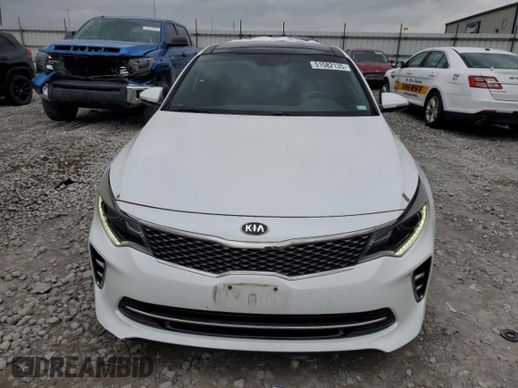 2016 Kia Optima SX Turbo with VIN 5XXGW4L28GG016926, listed as a Copart auction lot 51582135 with 69,646 mi miles and Salvage Title. Bid and sale history available at carsss.com. Image 5.