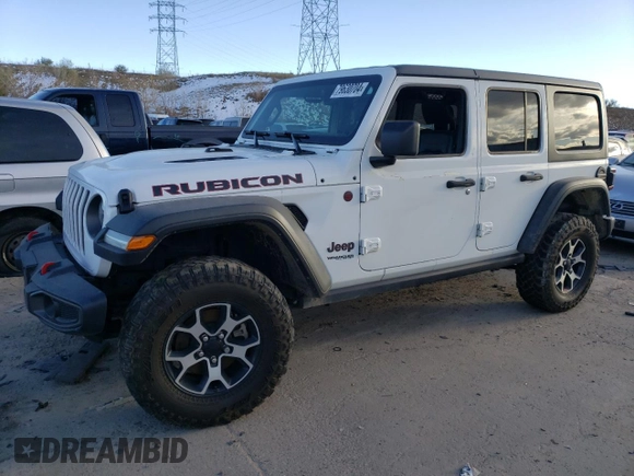 2022 Jeep Wrangler Unlimited Rubicon with VIN 1C4HJXFG5NW116733, listed as a Copart auction lot 79630704 with 50,949 mi miles and Non repairable. Bid and sale history available at DreamBid. Image 1.