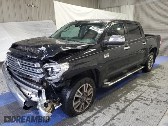 2018 Toyota Tundra SR5 with VIN 5TFAW5F16JX748325, listed as a Copart auction lot 58472055 with 140,830 mi miles and Salvage title. Bid and sale history available at DreamBid. Image 1.