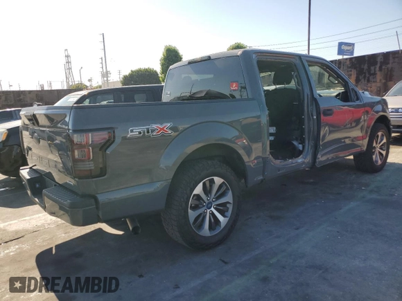 2020 Ford F-150 XL with VIN 1FTEW1CP0LFA72448, listed as a Copart auction lot 59237885 with 87,060 mi miles and Salvage title. Bid and sale history available at DreamBid. Image 3.