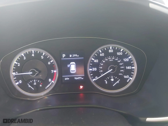 2019 Hyundai Santa Fe SE with VIN 5NMS23AD1KH112931, listed as a IAAI auction lot 41678592 with 96,477 mi miles. Bid and sale history available at carsss.com. Image 7.