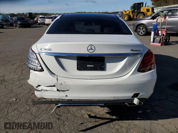 2017 Mercedes-Benz C 300 with VIN 55SWF4KB8HU209903, listed as a Copart auction lot 45295475 with Not Provided miles and Salvage Title. Bid and sale history available at carsss.com. Image 6.