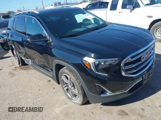 2018 GMC Terrain SLT with VIN 3GKALPEV7JL318280, listed as a IAAI auction lot 41209379 with 85,000 mi miles. Bid and sale history available at carsss.com. Image 1.