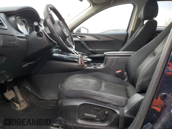 2017 Mazda CX-9 Sport with VIN JM3TCABY9H0142833, listed as a Copart auction lot 46862965 with 63,537 mi miles and Salvage Title. Bid and sale history available at DreamBid. Image 7.