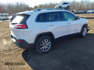 2017 Jeep Cherokee Limited with VIN 1C4PJMDB0HW529665, listed as a IAAI auction lot 41412162 with 89,074 mi miles and . Bid and sale history available at DreamBid. Image 4.