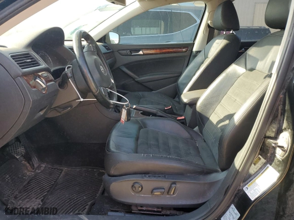 2013 Volkswagen Passat SEL Premium with VIN 1VWCH7A30DC044539, listed as a Copart auction lot 51915355 with 160,487 mi miles and Salvage Title. Bid and sale history available at carsss.com. Image 7.