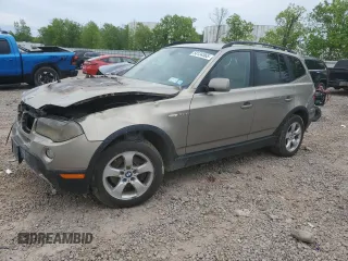 2008 BMW X3 3.0si with VIN WBXPC93438WJ15048, listed as a Copart auction lot 58134565 with Not provided miles and Salvage title. Bid and sale history available at DreamBid. Image 1.