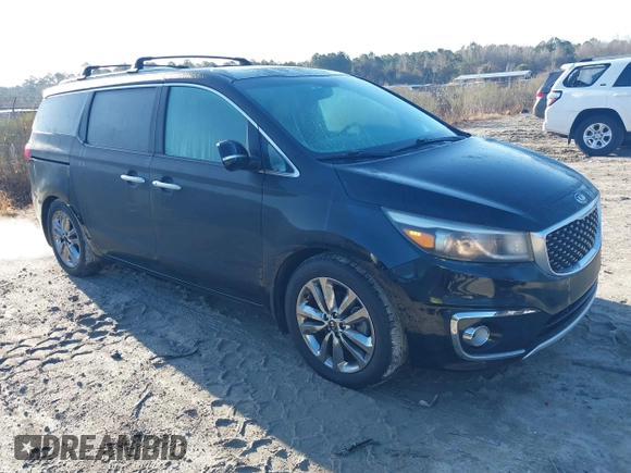 2015 Kia Sedona SX-L with VIN KNDME5C16F6037693, listed as a IAAI auction lot 41779327 with 149,552 mi miles and . Bid and sale history available at DreamBid. Image 1.