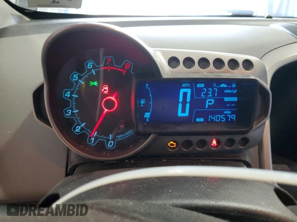 2015 Chevrolet Sonic LT with VIN 1G1JC5SH9F4164028, listed as a Copart auction lot 58870255 with 140,579 mi miles and Clean title. Bid and sale history available at DreamBid. Image 9.
