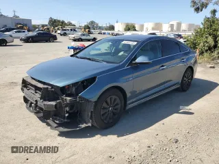 2016 Hyundai Sonata Hybrid SE with VIN KMHE24L16GA012097, listed as a Copart auction lot 52454745 with 96,240 mi miles and Salvage Title. Bid and sale history available at carsss.com. Image 1.