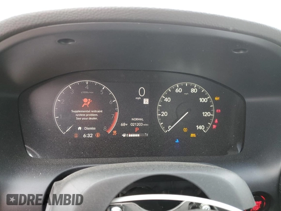 2023 Honda HR-V LX with VIN 3CZRZ1H37PM735335, listed as a Copart auction lot 58957705 with 21,203 mi miles and Salvage title. Bid and sale history available at DreamBid. Image 9.