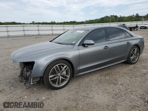 2017 Audi A8 z VIN WAU44AFD1HN009176, wystawiony jako Copart lot #57647675 z przebiegiem 94 317 mil mil oraz Szkoda całkowita • Salvage title. Historia ofert i sprzedaży dostępna na DreamBid. Obrazek 1.
