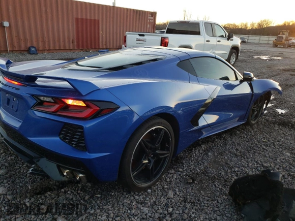 2020 Chevrolet Corvette 1LT with VIN 1G1Y62D48L5111129, listed as a Copart auction lot 71636922 with 25,397 mi miles. Bid and sale history available at carsss.com. Image 3.