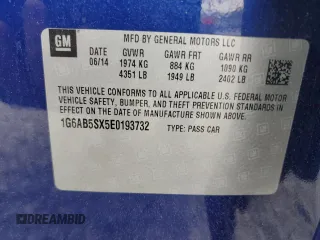2014 Cadillac ATS Luxury RWD with VIN 1G6AB5SX5E0193732, listed as a Copart auction lot 50303705 with 73,565 mi miles and Salvage Title. Bid and sale history available at carsss.com. Image 14.