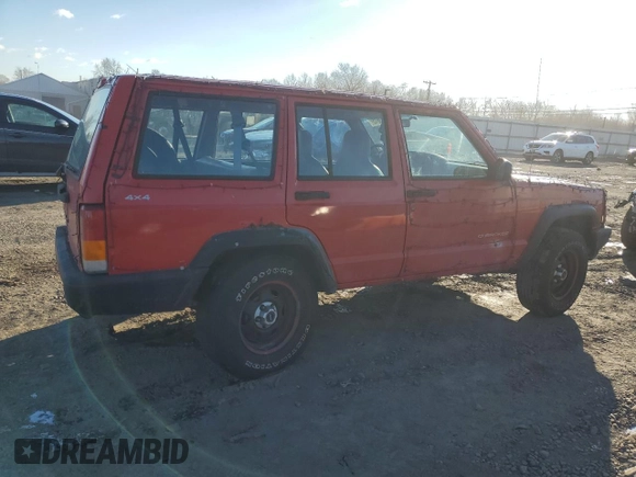 1997 Jeep Cherokee SE with VIN 1J4FJ28S9VL501171, listed as a Copart auction lot 44863615 with 206,592 mi miles and Salvage Title. Bid and sale history available at carsss.com. Image 3.