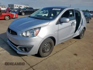 2017 Mitsubishi Mirage ES with VIN ML32A3HJ3HH002118, listed as a Copart auction lot 58470245 with 34,644 mi miles and Salvage title. Bid and sale history available at DreamBid. Image 1.