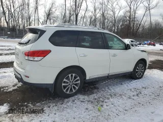 2013 Nissan Pathfinder Platinum with VIN 5N1AR2MM5DC621575, listed as a Copart auction lot 41856495 with 143,227 mi miles and Salvage Title. Bid and sale history available at carsss.com. Image 3.
