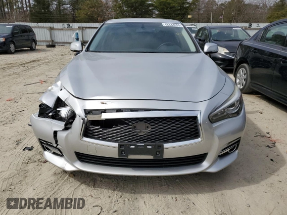 2015 Infiniti Q50 Premium with VIN JN1BV7AR3FM411834, listed as a Copart auction lot 48333555 with 129,346 mi miles and Salvage Title. Bid and sale history available at carsss.com. Image 5.