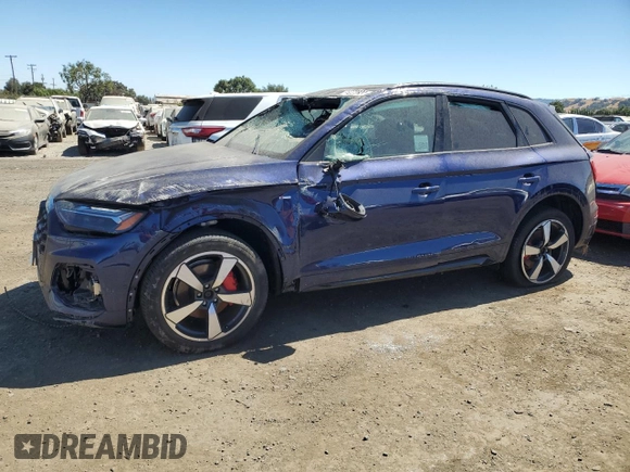 2024 Audi Q5 S line Prestige with VIN WA1FAAFYXR2023520, listed as a Copart auction lot 66072834 with Not provided miles and Non repairable. Bid and sale history available at DreamBid. Image 1.