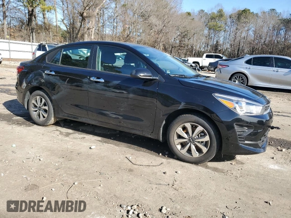 2022 Kia Rio LX with VIN 3KPA24ADXNE476147, listed as a Copart auction lot 87898405 with 15,763 mi miles and Salvage Title. Bid and sale history available at carsss.com. Image 4.