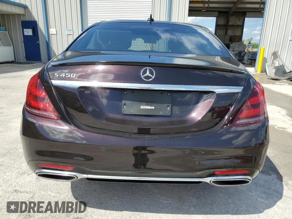 2020 Mercedes-Benz S-Class S 450 with VIN WDDUG6GB4LA504272, listed as a Copart auction lot 72475984 with 26,501 mi miles and Salvage Title. Bid and sale history available at carsss.com. Image 6.