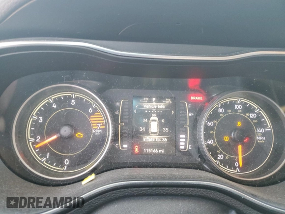 2019 Jeep Cherokee Latitude with VIN 1C4PJLCB5KD333235, listed as a Copart auction lot 44188645 with 115,166 mi miles and Salvage Title. Bid and sale history available at carsss.com. Image 9.